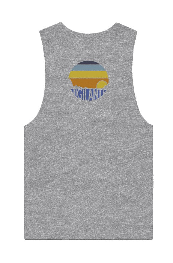 Sunset Session Athlete Tank - Heather Grey