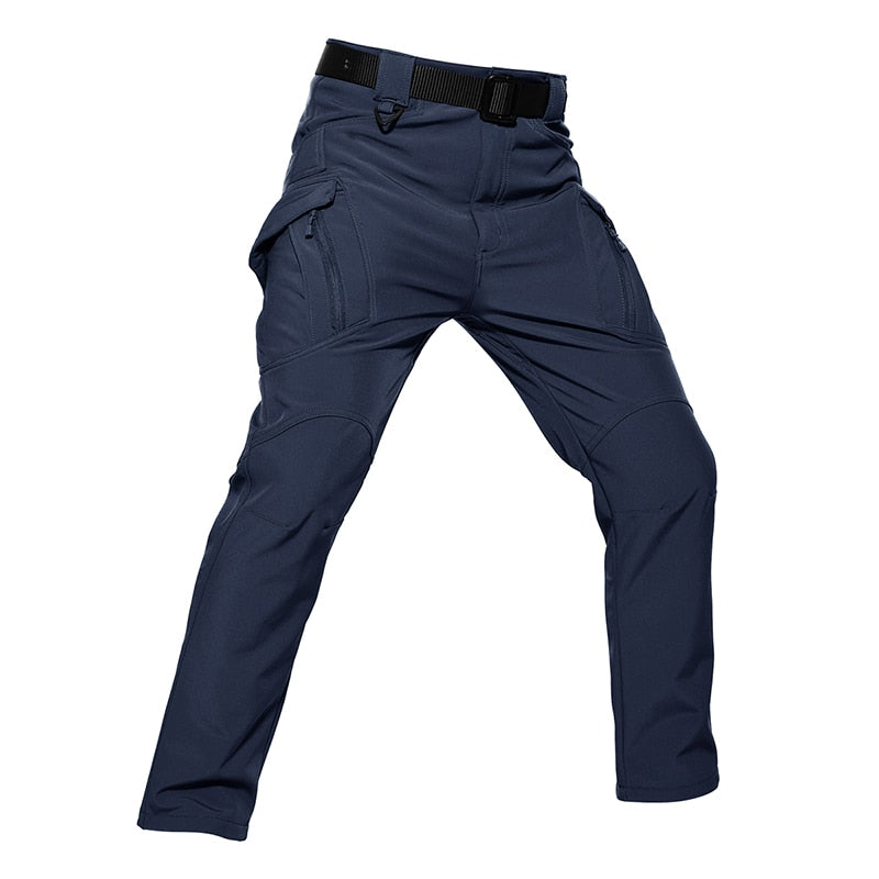 Fleece Lined Softshell Cargo Hiking Pants