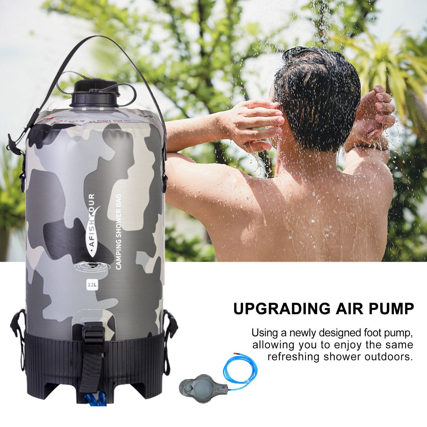 12L Pressurized Shower Water Bag