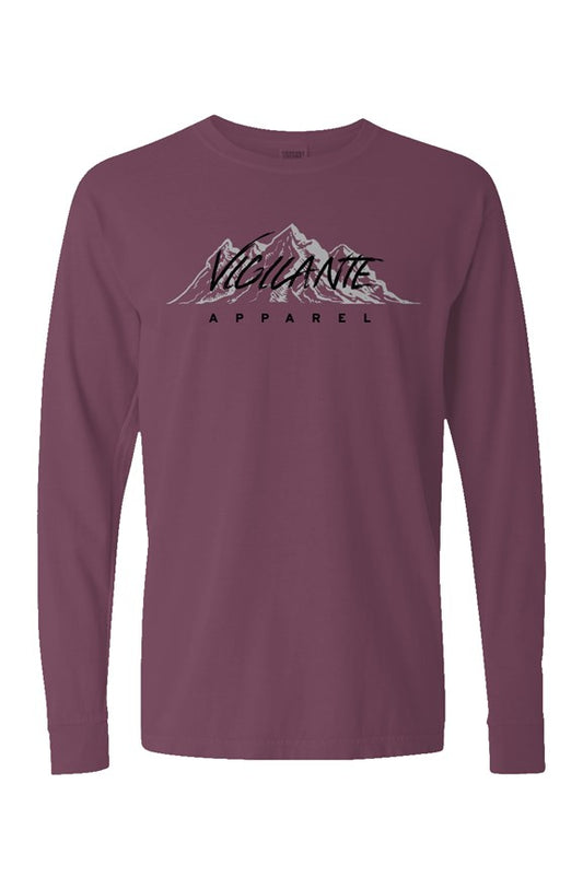 Retro Longsleeve T - Maroon