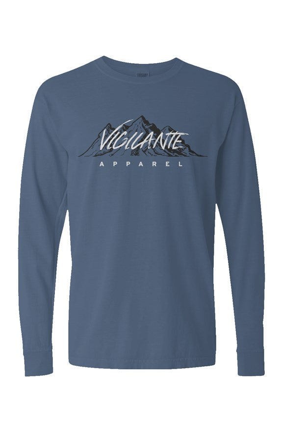 Retro Longsleeve-t - Navy