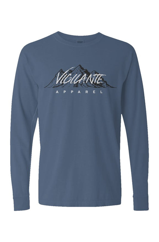 Retro Longsleeve-t - Navy