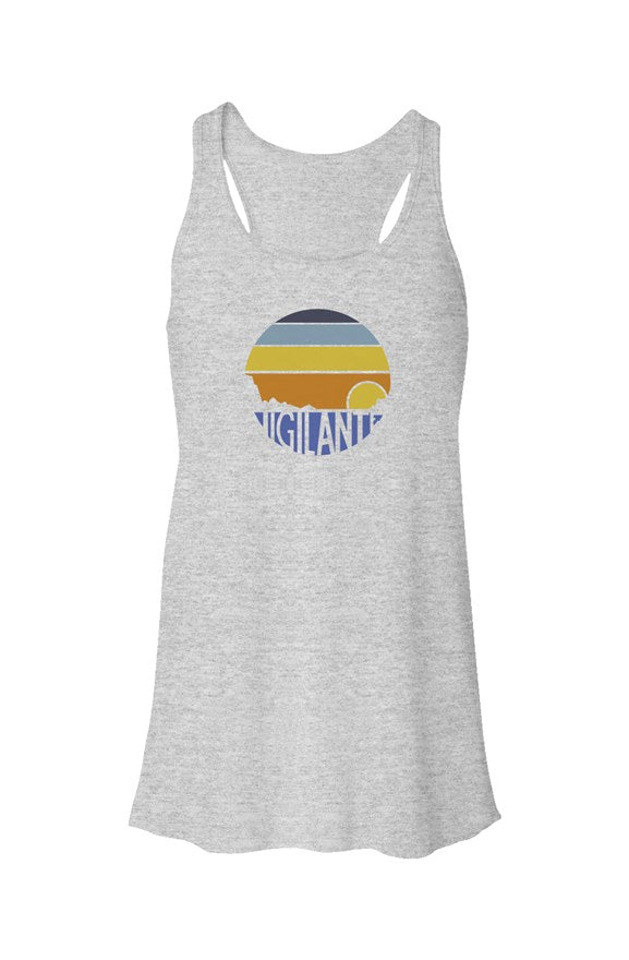 Sunset Session Flowy Racerback Tank - Grey