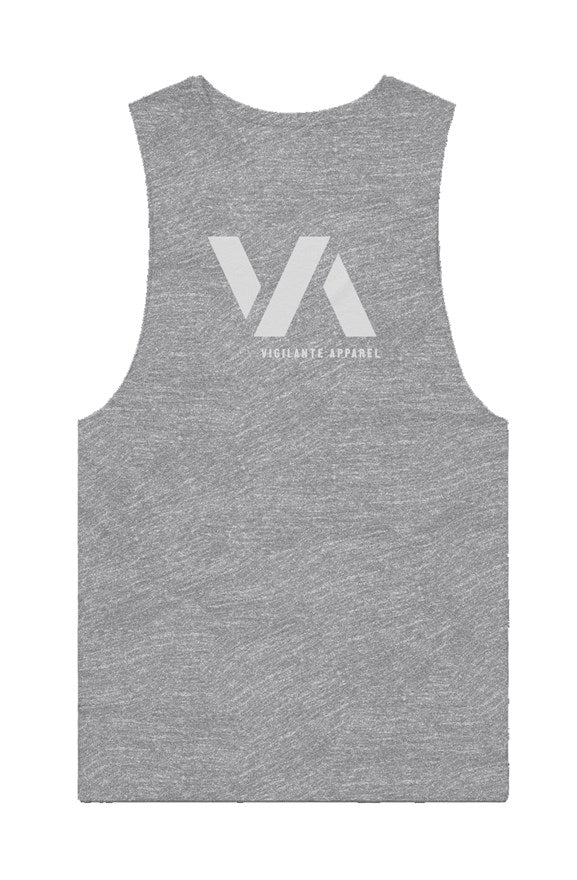 VA Logo Athlete Tank - Heather Grey