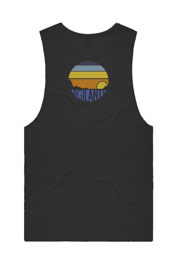 Sunset Session Athlete Tank - Black
