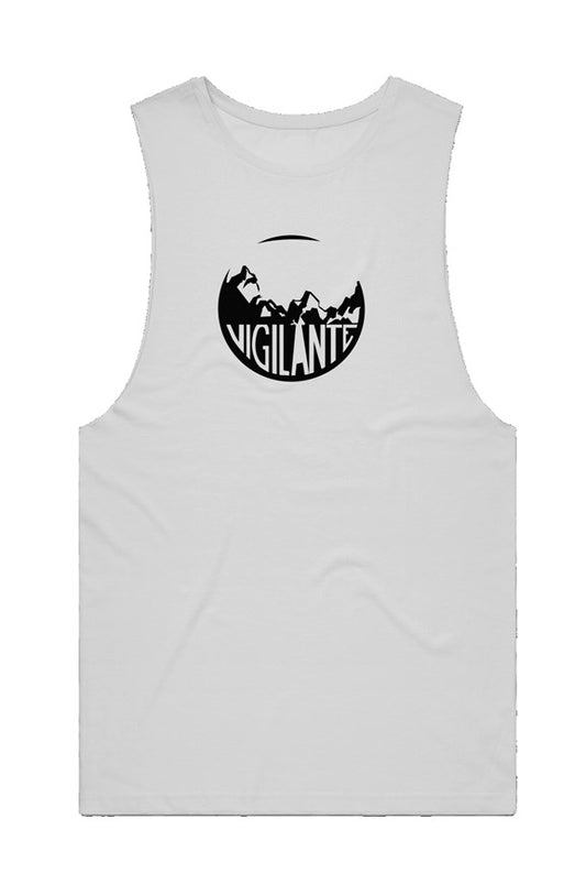 VA Mountain Logo Athlete Tank - White