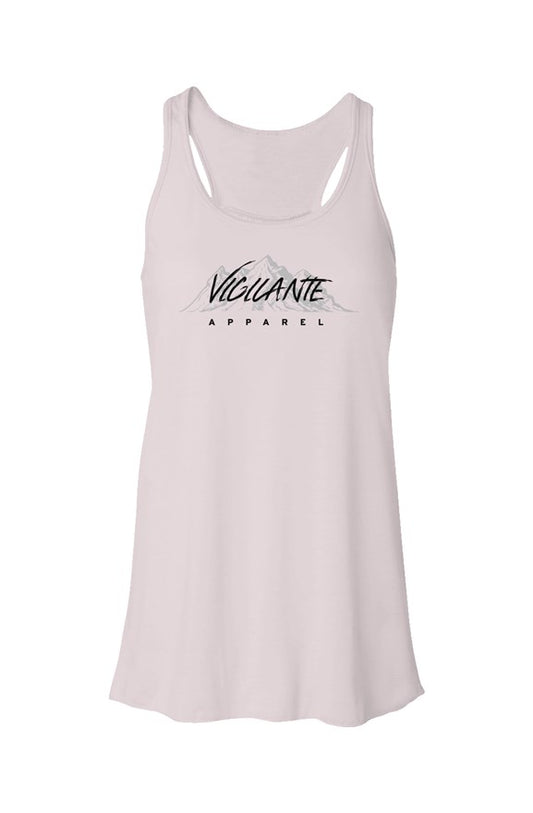 Retro Flowy Racerback Tank - Blush Pink