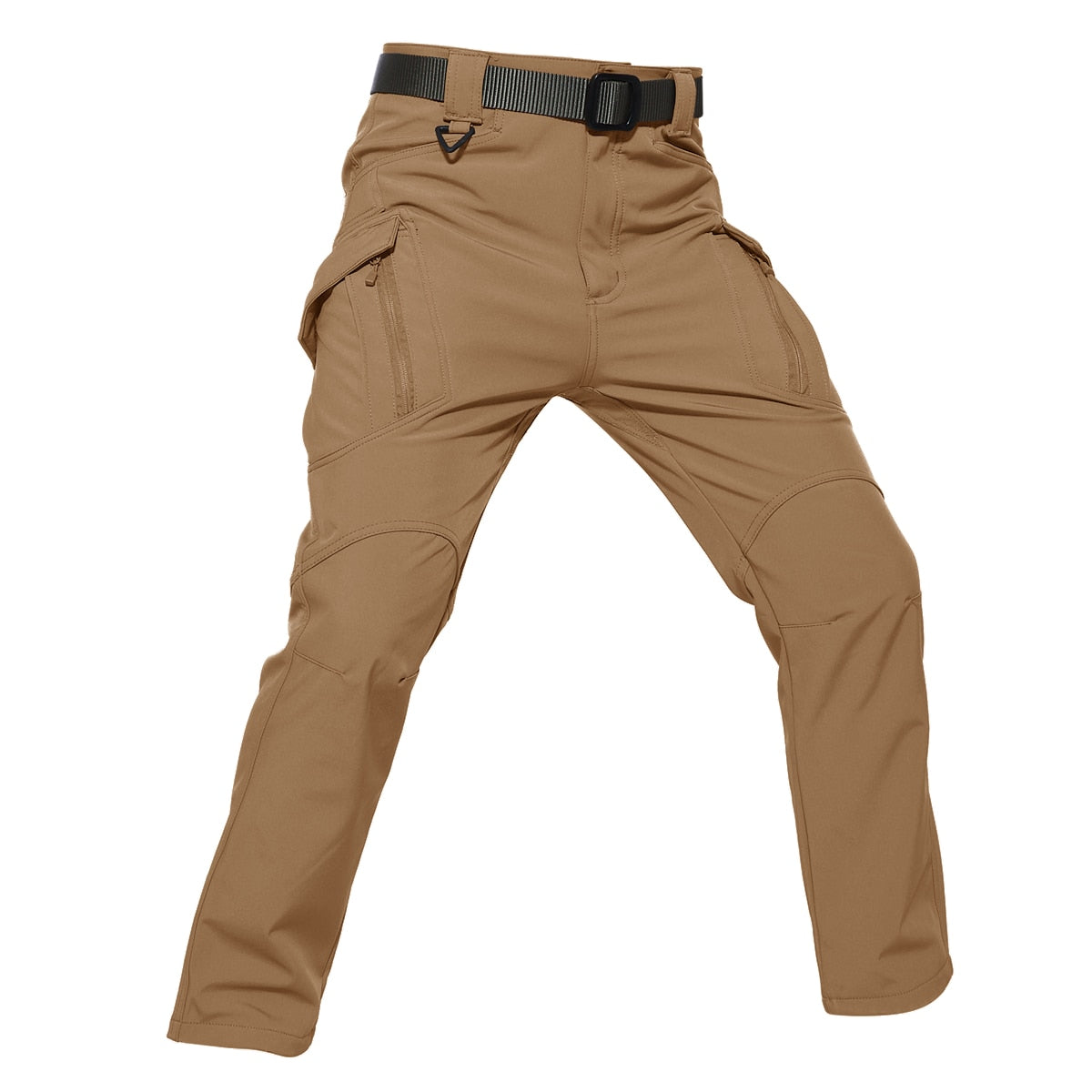 Fleece Lined Softshell Cargo Hiking Pants
