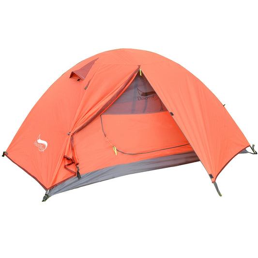 Two Person 3 Season Lightweight Tent - Orange