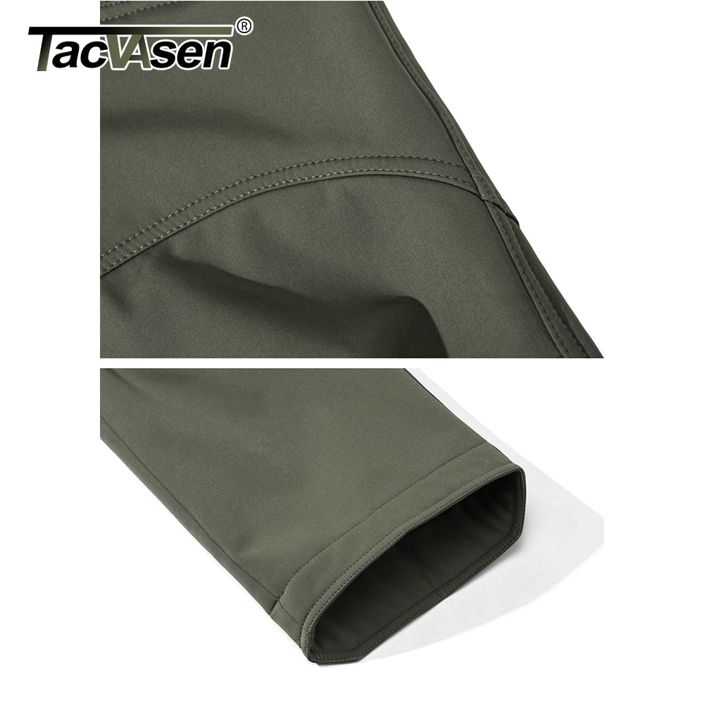 Fleece Lined Softshell Cargo Hiking Pants