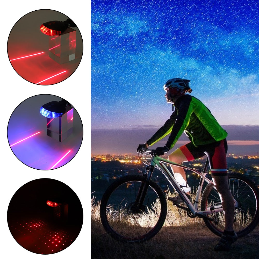 Waterproof Laser LED Cycling Light