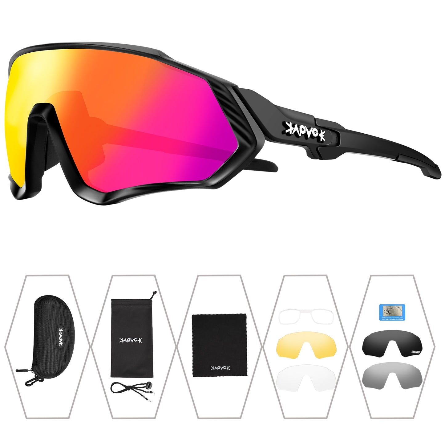 Athletic Full Panel 5 Lens Sunglasses