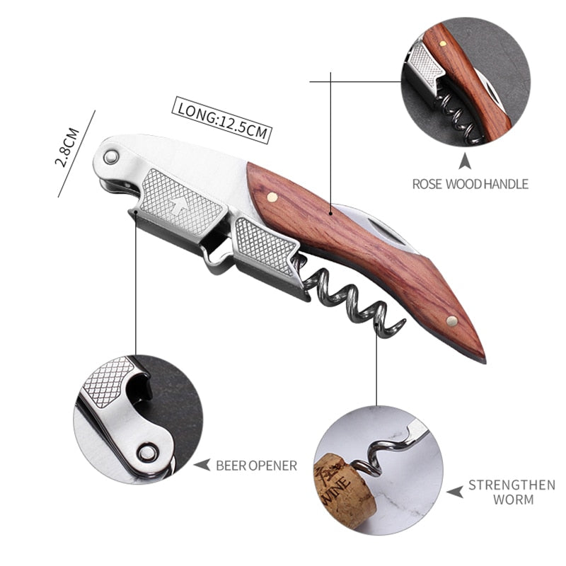Wooden Manual Corkscrew