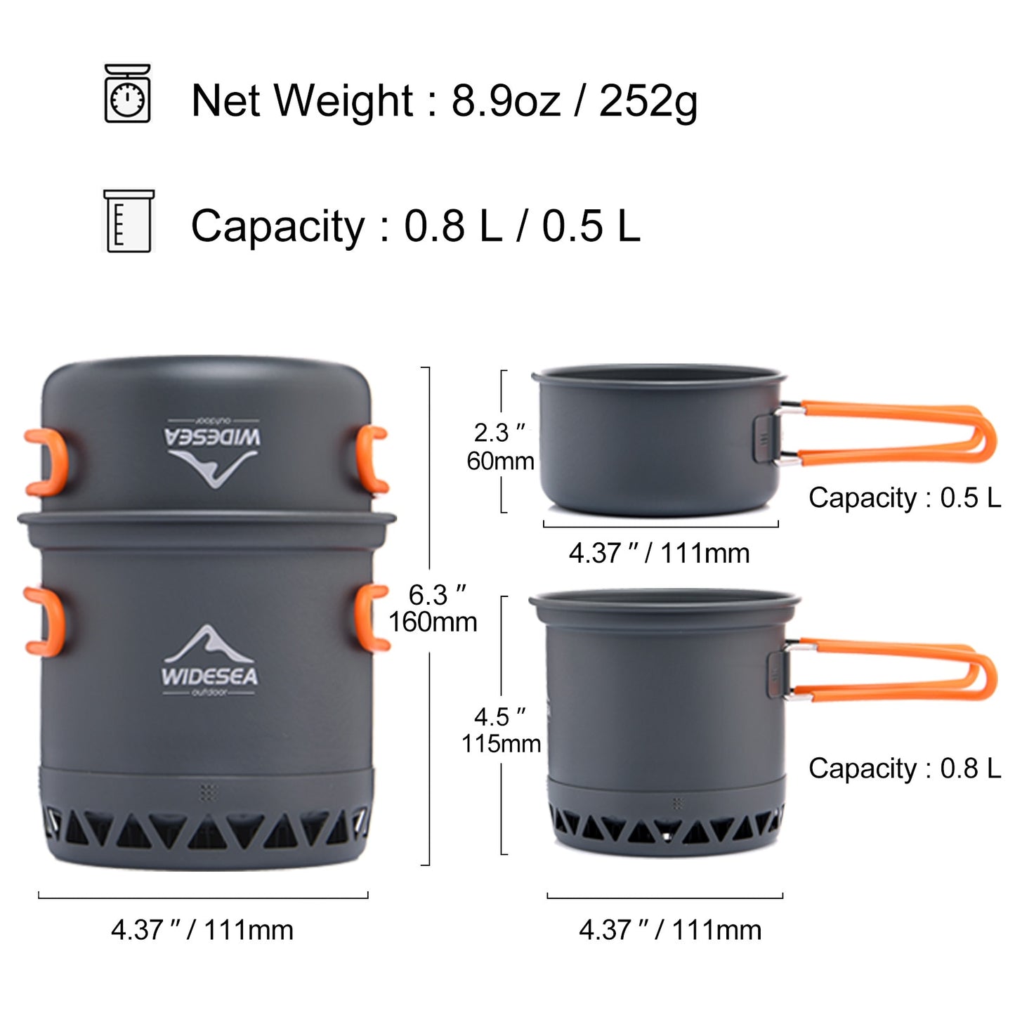 Lightweight Travel Cookware Set