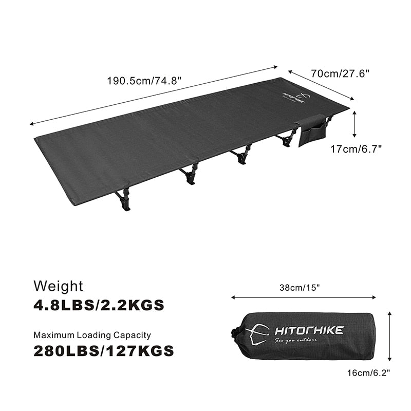 Lightweight Lowrider Camping Cot