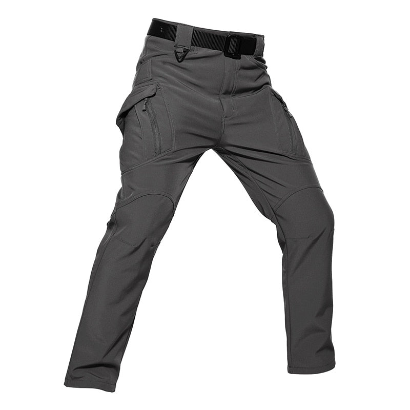 Fleece Lined Softshell Cargo Hiking Pants