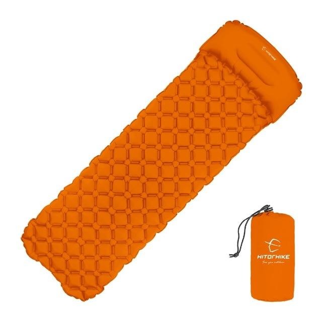 Fast Fill Air Camping Mat w/ Inflatable Pillow Cushion