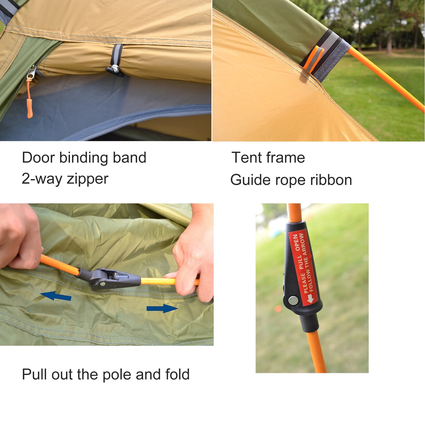 Four Person 3 Season Dome Easy Setup Tent