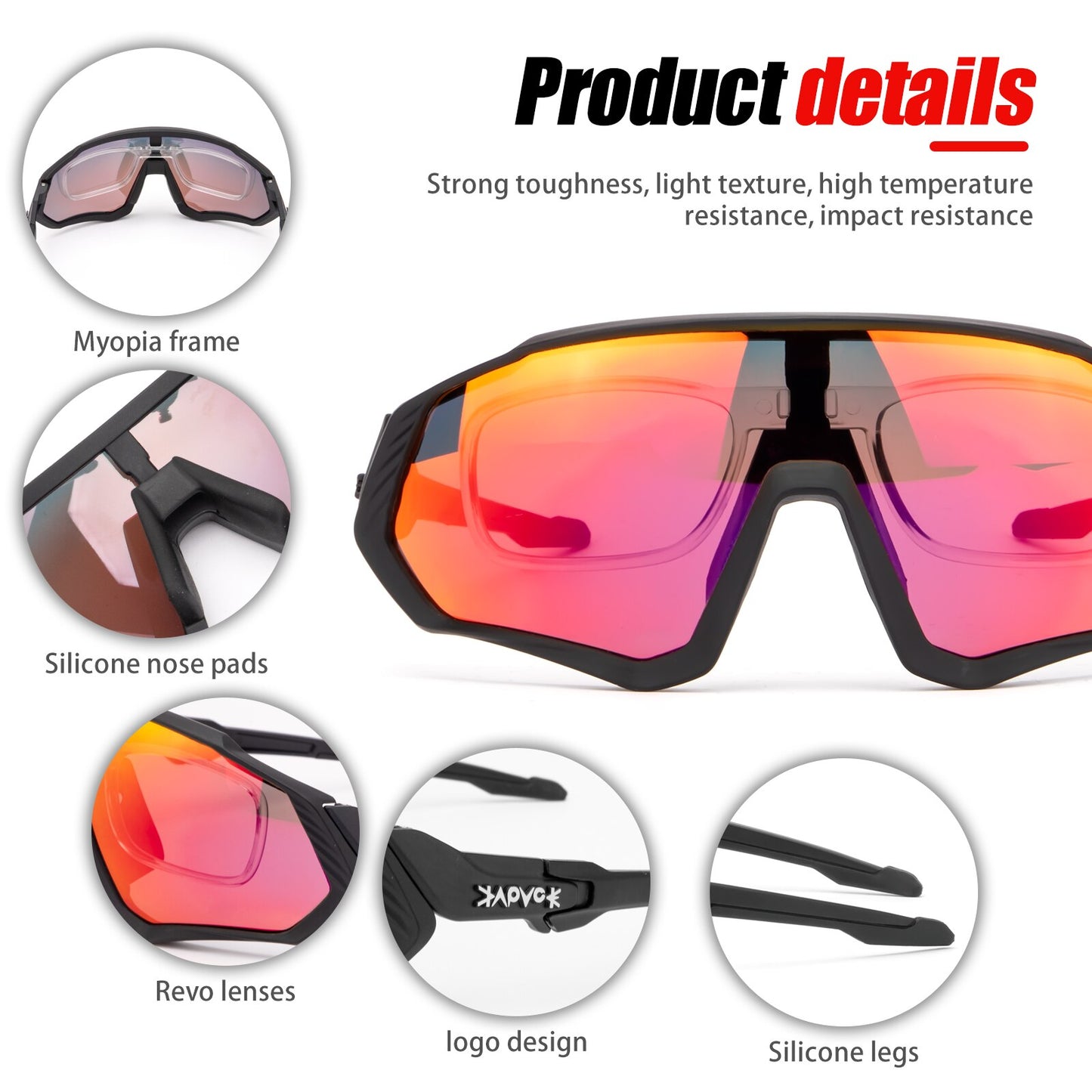 Athletic Full Panel 5 Lens Sunglasses