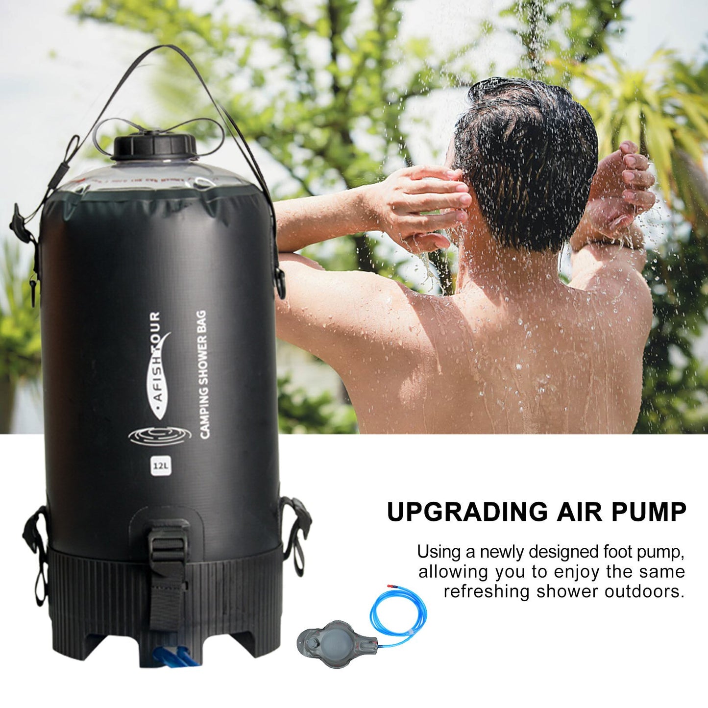 12L Pressurized Shower Water Bag